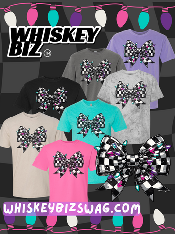 It's LIT - Checker Racing Bow (Tee)