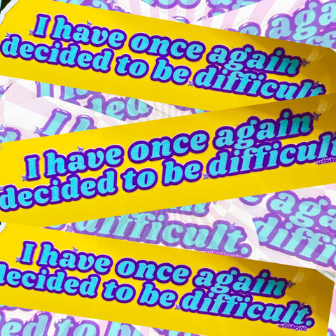 DIFFICULT - Sticker