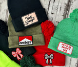 Pom Pom - Patch Beanies - Design Your Own