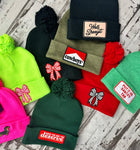 Pom Pom - Patch Beanies - Design Your Own