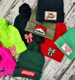 Pom Pom - Patch Beanies - Design Your Own