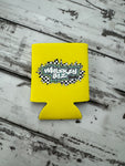 WB Racing Checkered Flag - can holder